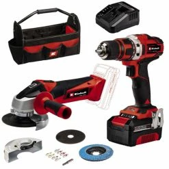 Bestes Angebot 👏 Einhell Power X-Change Maschinen-Set (Werkzeug) TE-TK 18/2 Li Kit (CD+AG) 🌟