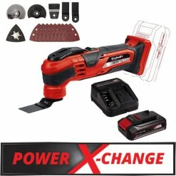 Rabatt 💯 Einhell Akku-Multifunktionswerkzeug VARRITO Power X-Change Solo + Starter Kit 2.5Ah Akku + Ladegerät 🤩