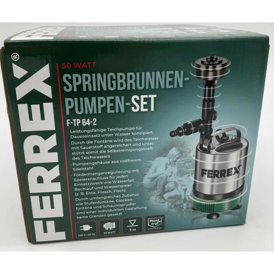 Großhandel 💯 Einhell FERREX F-TP 64-2 Springbrunnen-Pumpen-Set 💯 4 Großhandel 💯 Einhell FERREX F-TP 64-2 Springbrunnen-Pumpen-Set 💯 – Bild 4