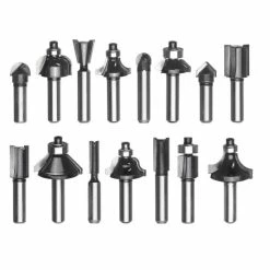 Billig ✨ Einhell Oberfräsen-Zubehör Fräsersatz 8 Mm 15 Tlg. ⭐