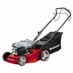 Blitzangebot 🎁 Einhell GC-PM 46/3 S 34.007.27 Handgeführter Rasenmäher, 4-Takt Benzinmotor, 46cm Schnittbreite, Radantrieb, Grasfang Hinten, Schwarz/Rot 🎉