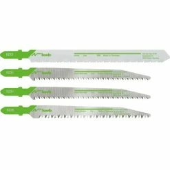 Brandneu 🎉 Kwb By Einhell St-Sägebl.Set 4tg Ho/Met Akku Stichsägen-Zubehör 🤩