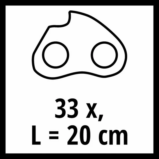 Blitzangebot ⭐ Einhell Kettensägen-Zubehör Ersatzkette 20cm 1,1 33T 3/8 ✨ 2 Blitzangebot ⭐ Einhell Kettensägen-Zubehör Ersatzkette 20cm 1,1 33T 3/8 ✨ – Bild 2