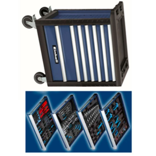 Billig 😉 Einhell BT-TW 151 Kit 260-teiliger Werkstattwagen In Blau/schwarz ❤️ 2 Billig 😉 Einhell BT-TW 151 Kit 260-teiliger Werkstattwagen In Blau/schwarz ❤️ – Bild 2