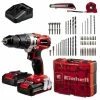 Auslauf ⌛ Einhell Power X-Change Akku-Schlagbohrschrauber TE-CD 18/2 Li-i +64 (2x2,0 Ah) 🔔
