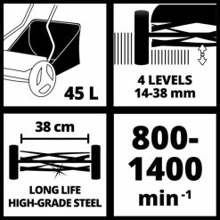 Brandneu 🌟 Einhell Akku-Spindelmäher GE-HM 18/38 Li-Solo + 2,5 AH Starterkit 🛒 -Einhell Verkäufe 2023 unnamed file 5255
