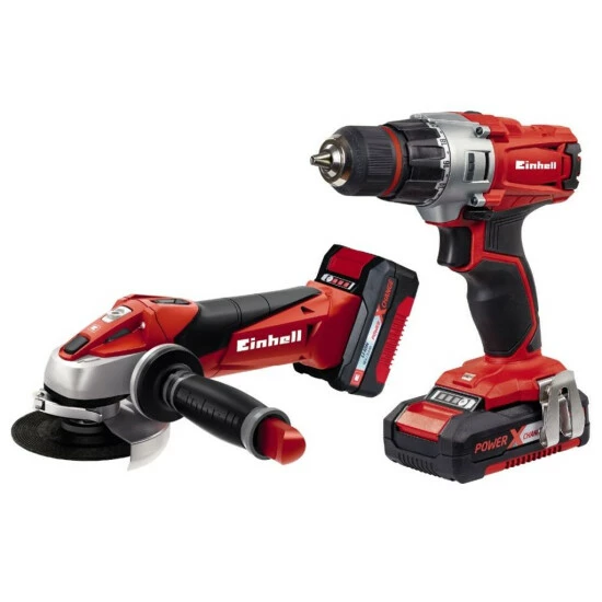 Bestes Angebot 🤩 Einhell 18V Akku Bohrschrauber + Akku Winkelschleifer SetTE-TK 18 Li Kit 🛒 1 Bestes Angebot 🤩 Einhell 18V Akku Bohrschrauber + Akku Winkelschleifer SetTE-TK 18 Li Kit 🛒