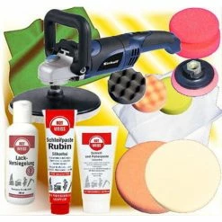 Coupon ✔️ Einhell Poliermaschine CC-PO + Rot Weiss Politur Schleifpaste Versiegelung 🎁