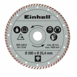 Neu 🤩 Einhell Radial-Fliesenschneidm-Zubehör Dia.-Trennsch. 200x25,4mm Tur. 🛒