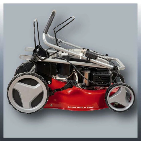 Auslauf ❤️ Einhell Benzin-Rasenmäher GC-PM 46/2 S HW-E, Leistung 1,9 KW, 1 Zylinder 4-Takt-Motor, Schnittbreite 46 Cm, Schnitthöhenverstellung 6-fach, Zentral Von 30 - 80 Mm, Elektro-Start-Funktion, Abschaltbarer Hinterradantrieb, 3404365 🧨 2 Auslauf ❤️ Einhell Benzin-Rasenmäher GC-PM 46/2 S HW-E, Leistung 1,9 KW, 1 Zylinder 4-Takt-Motor, Schnittbreite 46 Cm, Schnitthöhenverstellung 6-fach, Zentral Von 30 - 80 Mm, Elektro-Start-Funktion, Abschaltbarer Hinterradantrieb, 3404365 🧨 – Bild 2