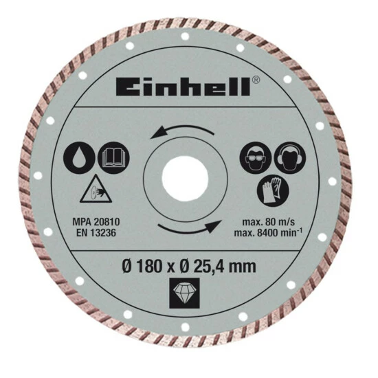 Budget ✔️ Einhell Radial-Fliesenschneidm-Zubehör Dia.-Trennsch. 180x25,4mm Tur. 😉 1 Budget ✔️ Einhell Radial-Fliesenschneidm-Zubehör Dia.-Trennsch. 180x25,4mm Tur. 😉