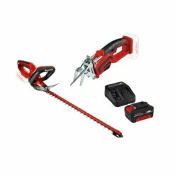 Aktion ❤️ Akku-Heckenschere Mit Akku-Astsäge Und 4 Ah Akku Starter-Kit GE-CH 1846 Li Einhell ✔️